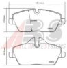 A.B.S. 37434S Brake Pad Set, disc brake